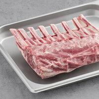 Strauss 2.63 lb. Domestic 8 Rib Frenched Lamb Rack - 4/Case