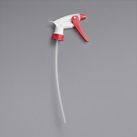Noble Chemical 9 inch Adjustable Red Plastic Spray Bottle Trigger