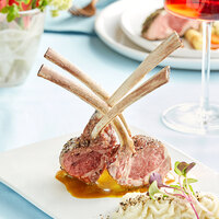 Strauss 16-18 oz. Australian Grass-Fed Frenched Lamb Rack - 20/Case