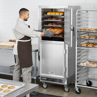 ServIt CH1UFISD Full Size Insulated Holding Cabinet with Solid Dutch Doors - 120V, 2000W