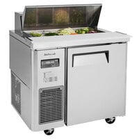 Turbo Air JST-36-N 36 inch 1 Door Side Mount Compressor Refrigerated Sandwich Prep Table