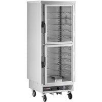 ServIt CH1UFICD Full Size Insulated Holding Cabinet with Clear Dutch Doors - 120V, 2000W