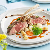 Strauss 18-20 oz. Australian Grass-Fed Frenched Lamb Rack - 20/Case