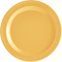 Acopa Foundations 6 1/2" Yellow Narrow Rim Melamine Plate - 12/Case