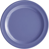 Acopa Foundations 6 1/2 inch Purple Narrow Rim Melamine Plate - 12/Case