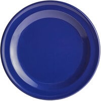 Acopa Foundations 5 1/2 inch Blue Narrow Rim Melamine Plate - 12/Case