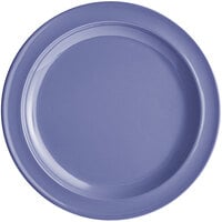 Acopa Foundations 9 inch Purple Narrow Rim Melamine Plate - 12/Case