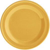 Acopa Foundations 5 1/2" Yellow Narrow Rim Melamine Plate - 12/Case