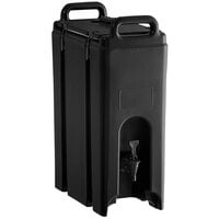 Cambro 500LCD110 Camtainers® 4.75 Gallon Black Insulated Beverage Dispenser