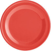 Acopa Foundations 5 1/2" Orange Narrow Rim Melamine Plate - 12/Case