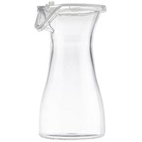 Tablecraft 10715 11 oz. Polycarbonate Carafe with Resealable Hinged Lid