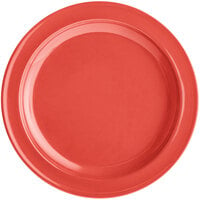 Acopa Foundations 9" Orange Narrow Rim Melamine Plate - 12/Case