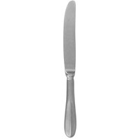 Walco 9425FS Lancer 9 1/8 inch 18/10 Fieldstone Finish Stainless Steel Extra Heavy Weight Hollow Handle Table Knife - 12/Case