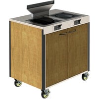 Spring USA ICS234-18 Mobile Induction Cooking Cart with Two 1800W Ranges, AF-350 Air Filter System, and Power Management System - 208-240V, 3950W