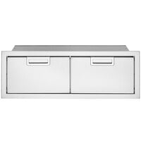 Crown Verity IBI48-DD Infinite Series 48 inch Built-In 2 Drawer Horizontal Storage Compartment