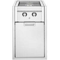 Crown Verity IBISC-SBNG Infinite Series Small Built-In Cabinet with Dual Side Burner - 30,000 BTU