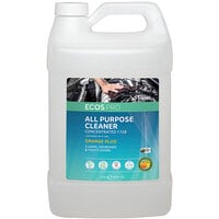 ECOS PL9748/04 Pro 1 Gallon Orange Plus Scented All-Purpose Cleaner and Degreaser - 4/Case