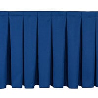 National Public Seating SB8-96 Navy Box Stage Skirt for 8 inch Stage - 96 inch Long