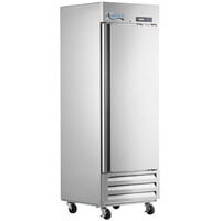 Avantco A Plus AP-23R 27 1/2" Stainless Steel Solid Door Reach-In Refrigerator