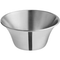 Vollrath 46716 6 oz. Smooth Stainless Steel Round Flared Rim Sauce Cup