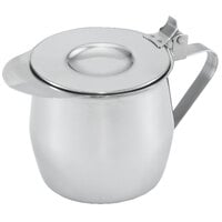 Vollrath 46613 10 oz. Insulated Stainless Steel Creamer with Hinged Lid