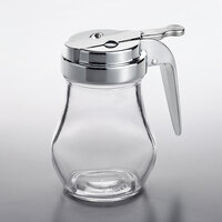 Vollrath 206J Traex® Dripcut® 6 oz. Glass Teardrop Syrup Server Jar
