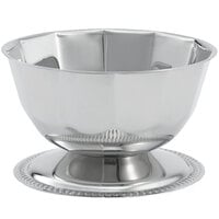 Vollrath 46701 16 oz. Seafood Supreme Paneled Stainless Steel Bowl with Gadroon Base