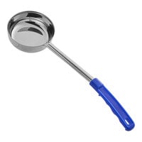 Choice 8 oz. Blue Solid Portion Spoon