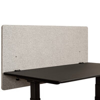Luxor RCLM4824SG RECLAIM Slate Grey 48 inch x 24 inch Desk Mount Privacy Panel