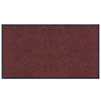 Lavex Plush Dilour Red Antimicrobial PET Fiber Indoor Entrance Mat - 3/8" Thick