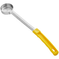 Choice 1 oz. Yellow Solid Portion Spoon