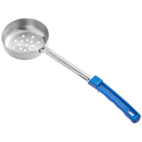 Choice 8 oz. Blue Perforated Portion Spoon