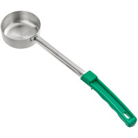 Choice 4 oz. Green Solid Portion Spoon