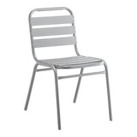 Lancaster Table & Seating Silver Outdoor Side Chair