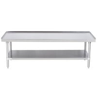 Advance Tabco ES-246 24 inch x 72 inch Stainless Steel Equipment Stand with Stainless Steel Undershelf