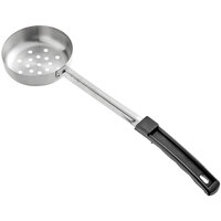 Choice 6 oz. Black Perforated Portion Spoon