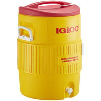 Igloo 4101 10 Gallon Yellow Insulated Beverage Dispenser / Portable Water Cooler