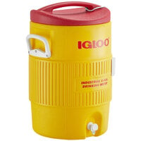 Igloo 451 5 Gallon Yellow Insulated Beverage Dispenser / Portable Water Cooler