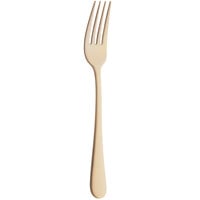 Amefa 1410AUB000340 Austin Gold 7 3/16" 18/0 Stainless Steel Heavy Weight Dessert Fork - 12/Case