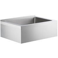 Regency 33 inch 16-Gauge Stainless Steel One Compartment Floor Mop Sink - 28 inch x 20 inch x 6 inch Bowl