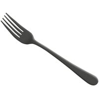 Amefa 1410ATB000340 Austin Black 7 3/16" 18/0 Stainless Steel Heavy Weight Dessert Fork - 12/Case