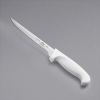 Choice 7" Narrow Semi-Flexible Fillet Knife with White Handle