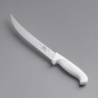 Choice 10 inch Breaking Knife with White Handle