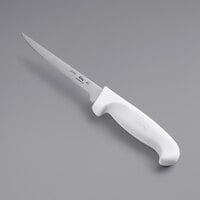 Choice 6" Narrow Semi-Flexible Boning Knife with white Handle