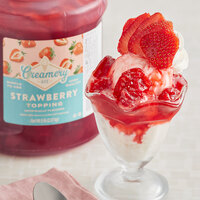 Creamery Ave. Strawberry Dessert / Sundae Topping 1/2 Gallon - 6/Case