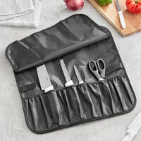 Choice 10-Pocket Black Nylon Knife Roll
