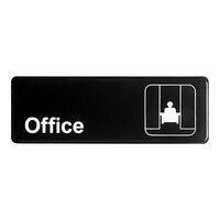 Thunder Group Office Sign - Black and White, 9" x 3"