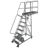 Ballymore CL-6-35 6-Step Heavy-Duty Steel Rolling Cantilever Ladder with 60 inch Platform Height, 35 inch Overhang, and 57 inch Vertical Clearance