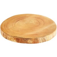 Front of the House SPT062NAW20 ROOT 14" Round Natural Wood Serving Board - 2/Case