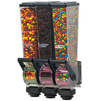 Server SLMDFD WM 88770 Slimline™ 2 Liter Triple Canister Wall-Mount Food and Candy Dispenser